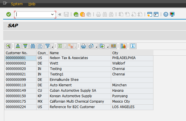 ALV Table created using OOP