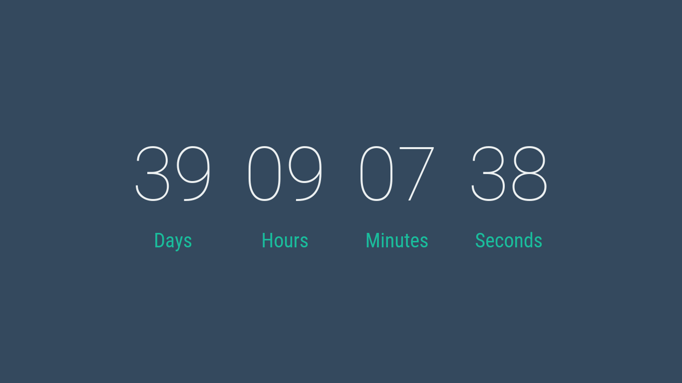 Countdown Timer made using Vue.js
