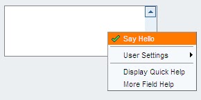 Context Menu Demo