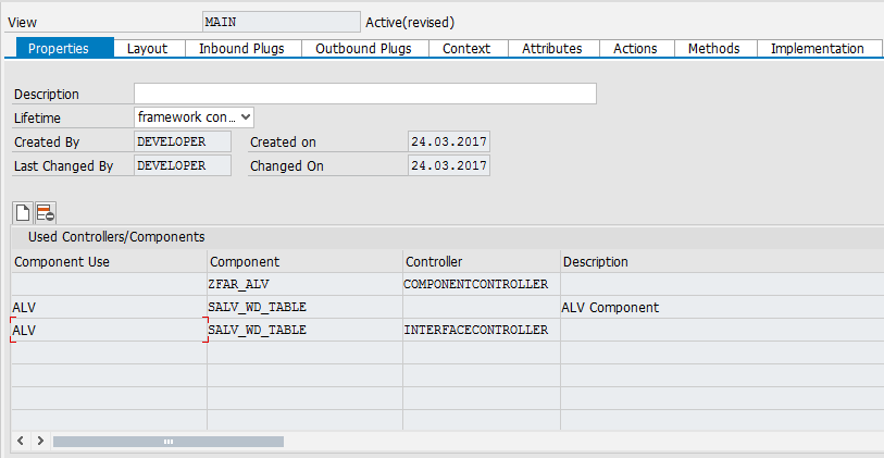 Main View Component Usage